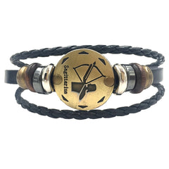 Personality Zodiac Signs Punk Bracelet