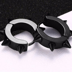 Gothic Rivet Spike Stud Earrings