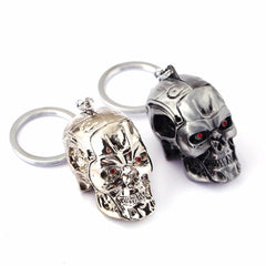 Three-Dimensional Punk Skull Mask Keyring