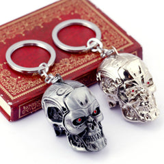 Three-Dimensional Punk Skull Mask Keyring