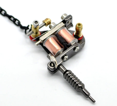 Mini Lettering Tattoo Machine Key Chain