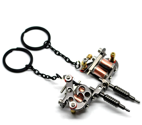 Mini Lettering Tattoo Machine Key Chain