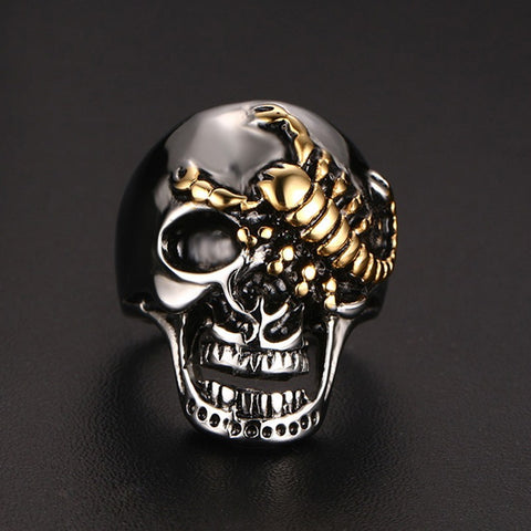 Skull Bone & Scorpion Biker Rings