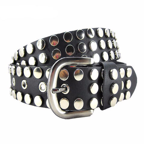 Fashion Rivets Leather Belt