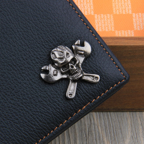 Genuine Leather Bi-Fold Wallet