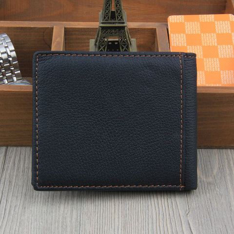 Genuine Leather Bi-Fold Wallet