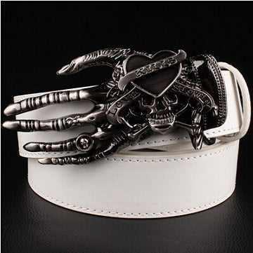 Heavy Metal Rock Skull Claw Belt