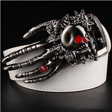 Heavy Metal Rock Skull Claw Belt