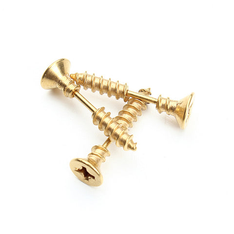 Heavy-Rock Nail Screw Stud Earring