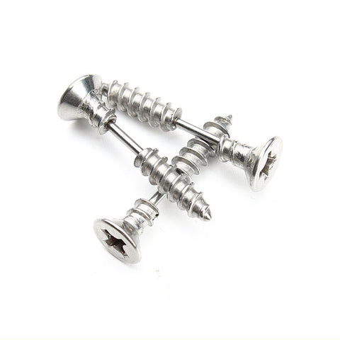 Heavy-Rock Nail Screw Stud Earring